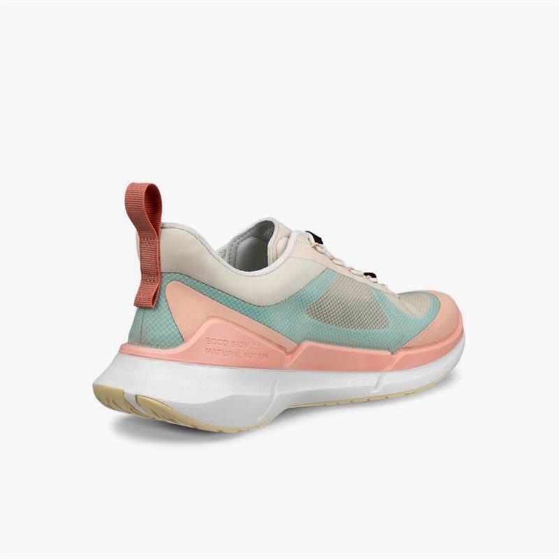 ECCO Dame Biom 2.2 Breathru Speedlace Træningssko Dusty Peach/Limestone/Aquatic - Billede 3