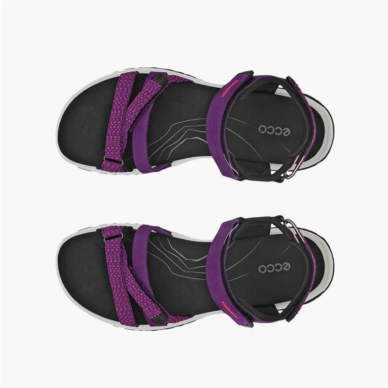 ECCO Dame Offroad Roam Nubuck Ankelrem Sandaler Imperial Purple/Beetroot - Billede 4