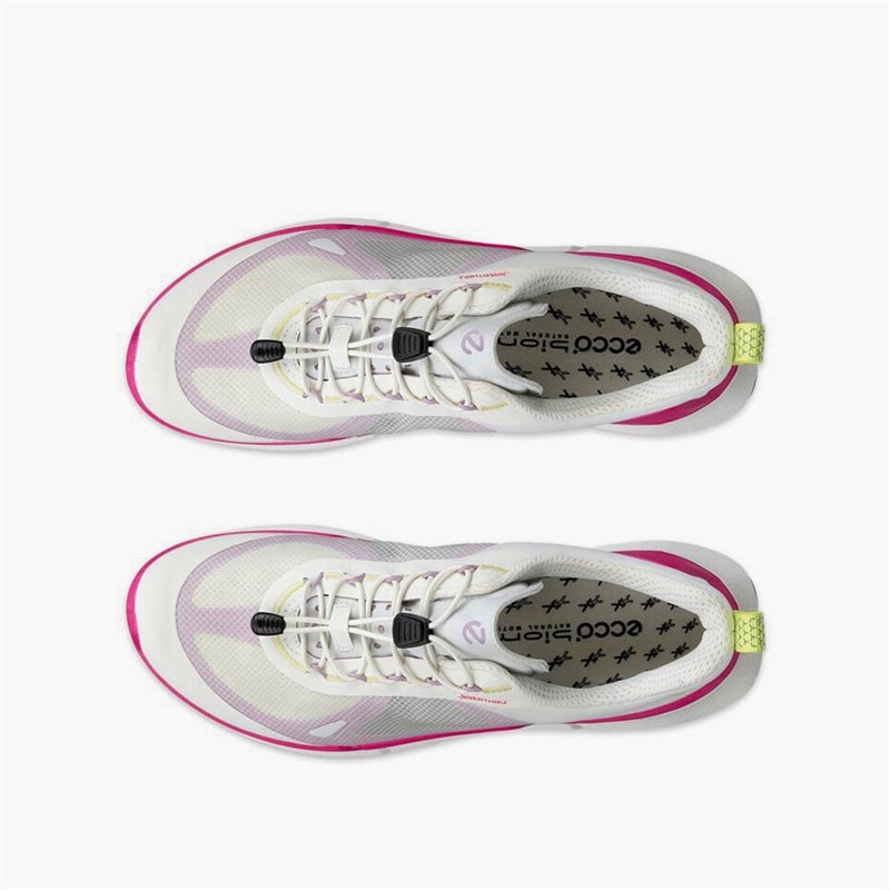 ECCO Dame Biom 2.2 Breathru Speedlace Træningssko Hvid/Lavender Mist/Beetroot - Billede 4