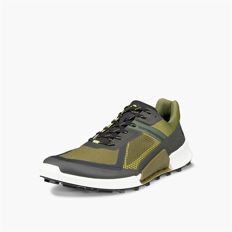 ECCO Herre Biom 2.1 X Country Trail Løbesko Peat/Acorn/Lime Punch - Billede 2