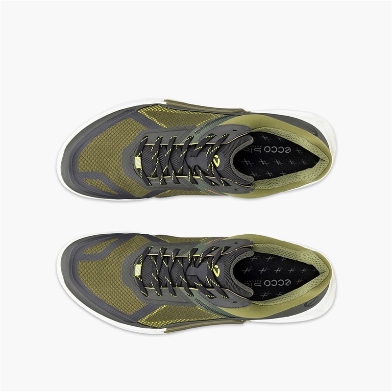 ECCO Herre Biom 2.1 X Country Trail Løbesko Peat/Acorn/Lime Punch - Billede 4