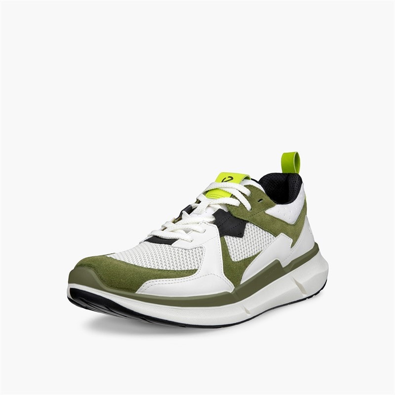 ECCO Herre Biom 2.2 Løbesko Acorn/Hvid/Shadow White - Billede 2