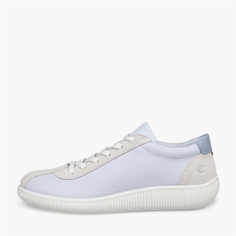 ECCO Dame blød nul læder sneakers Air/Shadow White - Billede 1