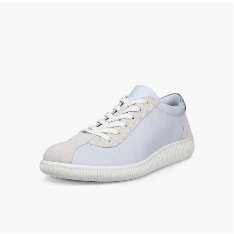 ECCO Dame blød nul læder sneakers Air/Shadow White - Billede 2