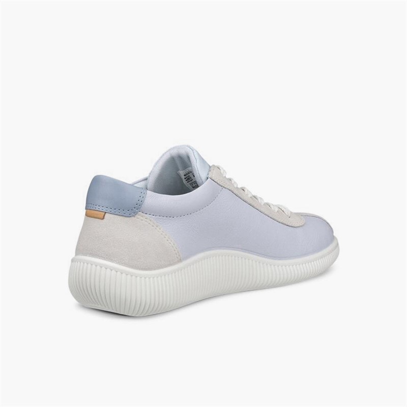 ECCO Dame blød nul læder sneakers Air/Shadow White - Billede 3