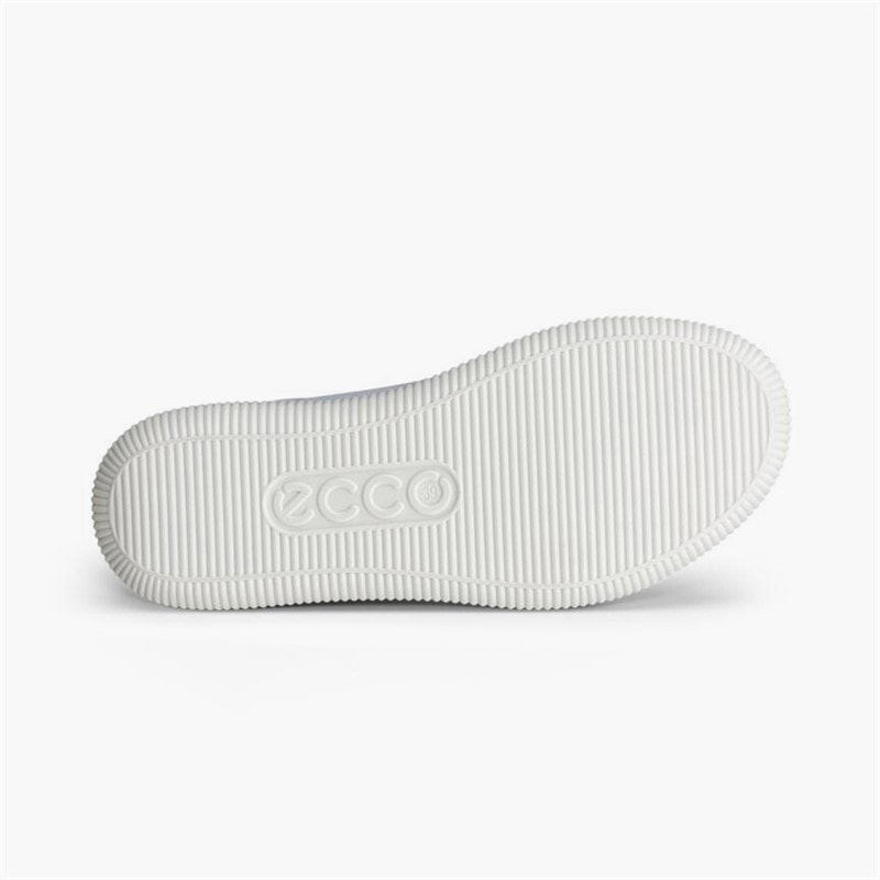 ECCO Dame blød nul læder sneakers Air/Shadow White - Billede 5
