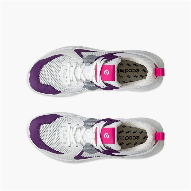 ECCO Dame Biom 2.2 Træningssko Imperial Purple/Hvid/Shadow White - Billede 4