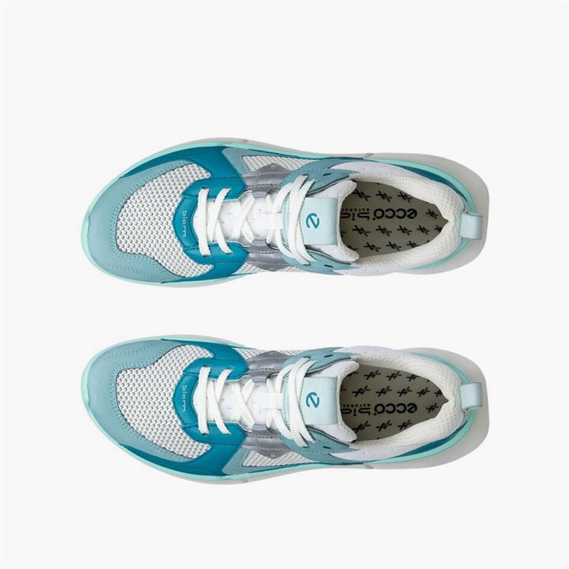 ECCO Dame Biom 2.2 Træningssko Aquatic/Pagoda Blue/Shadow White - Billede 4