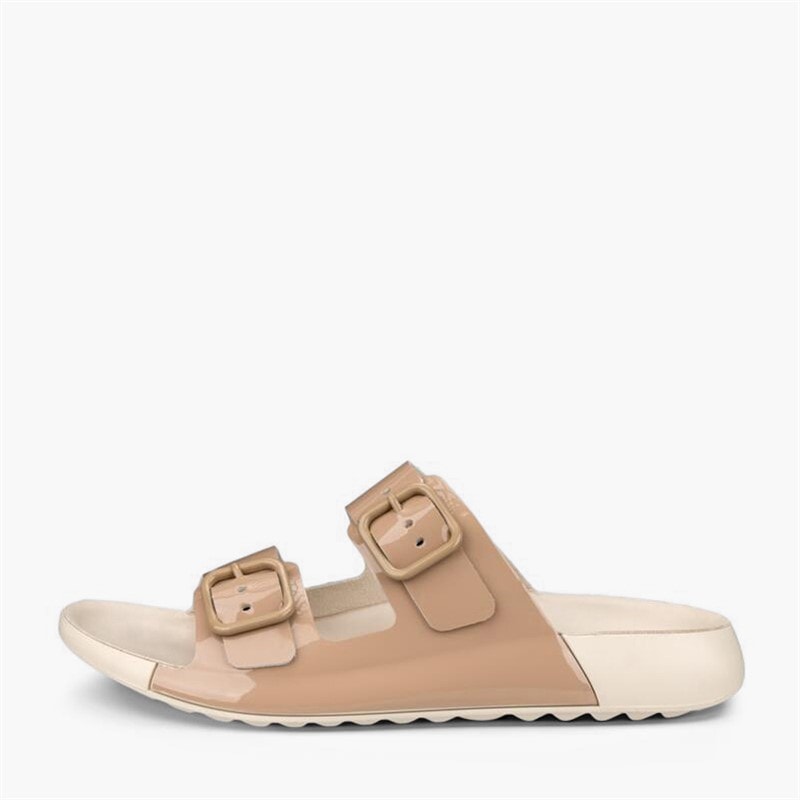ECCO Dame Cozmo Dobbelt Rem Sandaler Nude - Billede 1