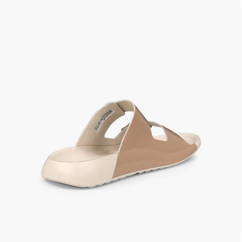 ECCO Dame Cozmo Dobbelt Rem Sandaler Nude - Billede 3