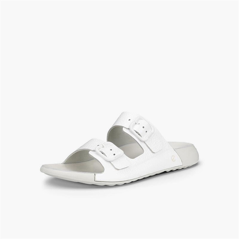 ECCO Dame Cozmo Dobbelt Rem Sandaler Bright White - Billede 2