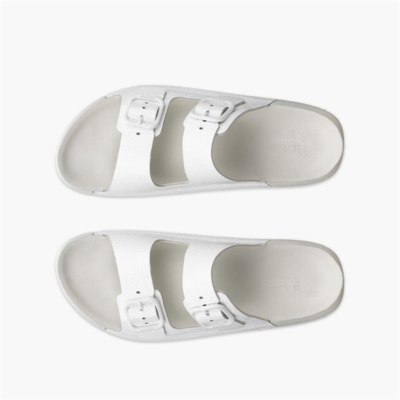 ECCO Dame Cozmo Dobbelt Rem Sandaler Bright White - Billede 4