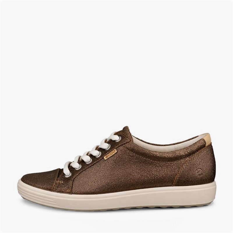ECCO Dame bløde VII nubuck træningssko Bronze Antique - Billede 1