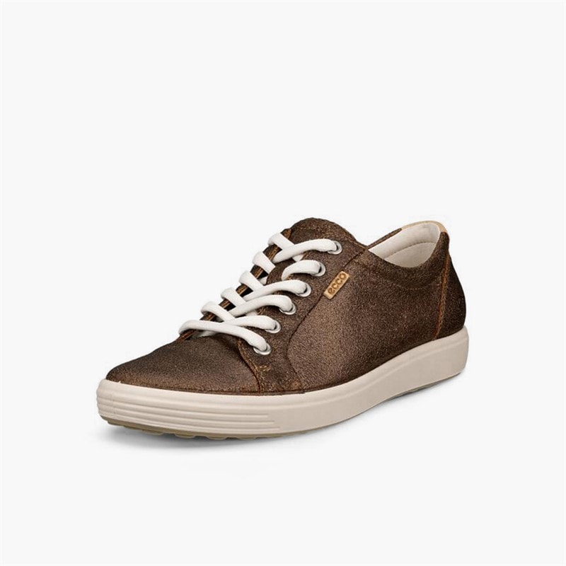 ECCO Dame bløde VII nubuck træningssko Bronze Antique - Billede 2