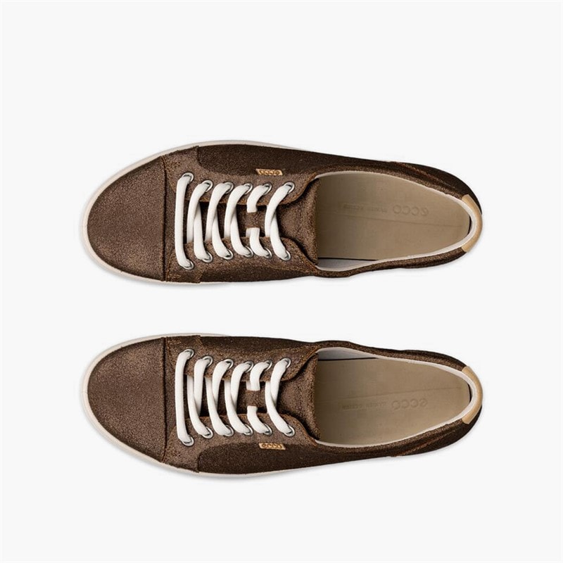 ECCO Dame bløde VII nubuck træningssko Bronze Antique - Billede 4
