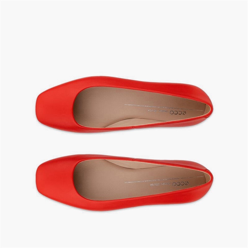 ECCO Dame Margot Ballerina Pumps Scarlet - Billede 4