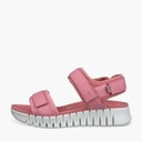 ECCO Damesko Gruuv Sol nubuck ankelrem sandaler Old Rose