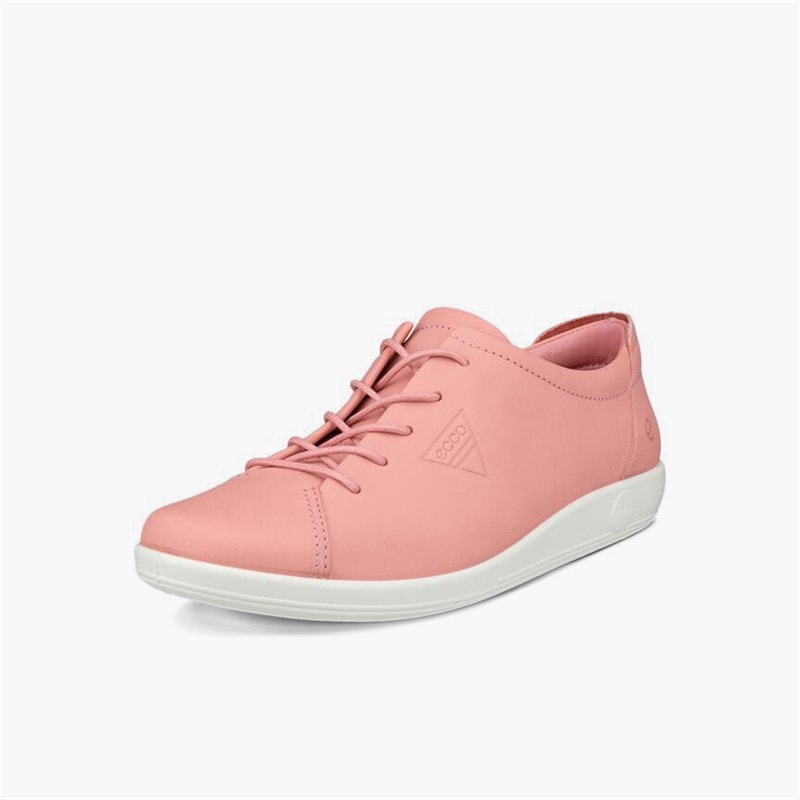 ECCO Dame Blød 2 jubilæum Læder Sneakers Old Rose - Billede 2