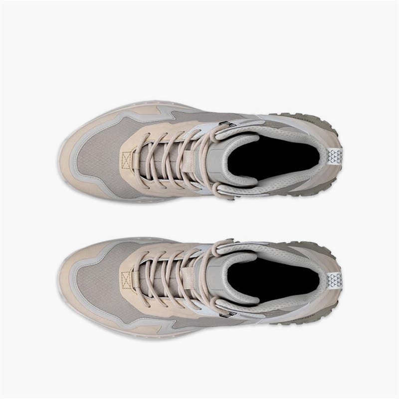 ECCO Kvinder ULT TRN Nubuck Vandtætte Mellem Vandrestøvler Limestone/Gravel/Shadow White - Billede 4