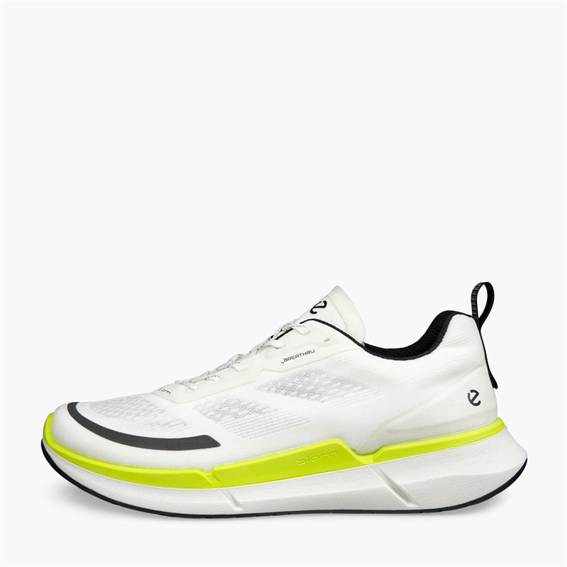 ECCO Herre Biom 2.2 Breathru Træningssko Hvid/Lime Punch - Billede 1