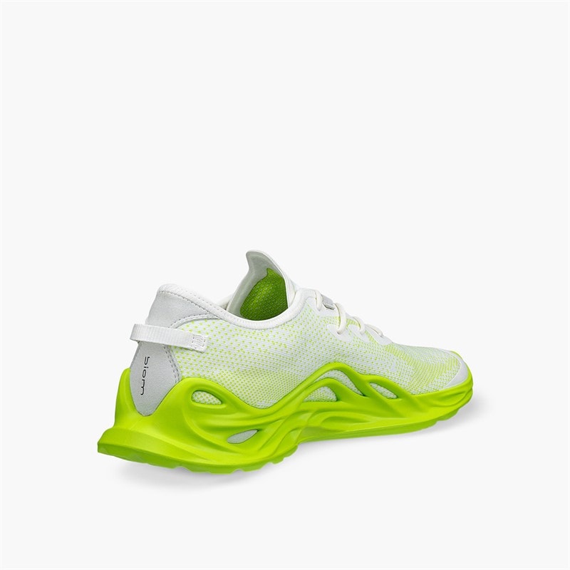 ECCO Herre Biom Infinite Træningssko Bright White/Lime Punch - Billede 3