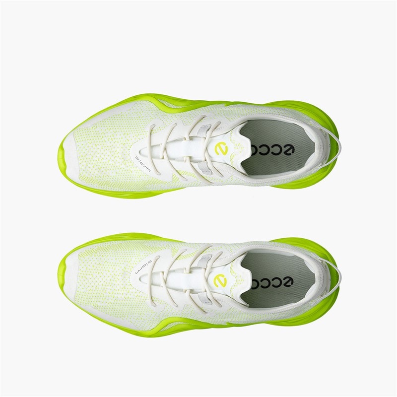 ECCO Herre Biom Infinite Træningssko Bright White/Lime Punch - Billede 4