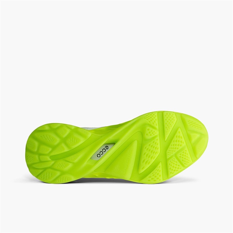 ECCO Herre Biom Infinite Træningssko Bright White/Lime Punch - Billede 5