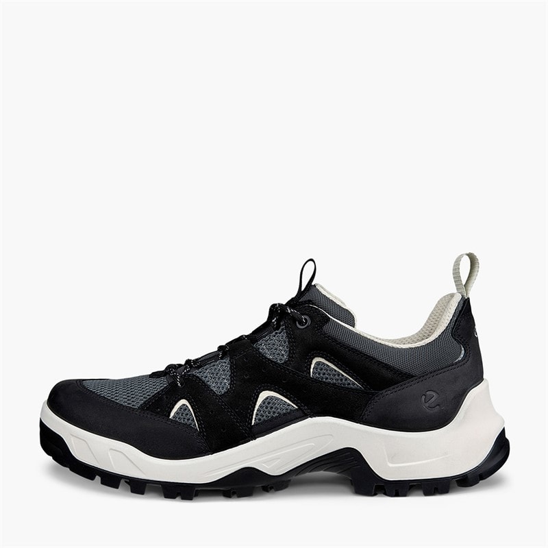 ECCO Herre Offroad Læder X Tekstil Træningssko Sort/Sort/Magnet - Billede 1