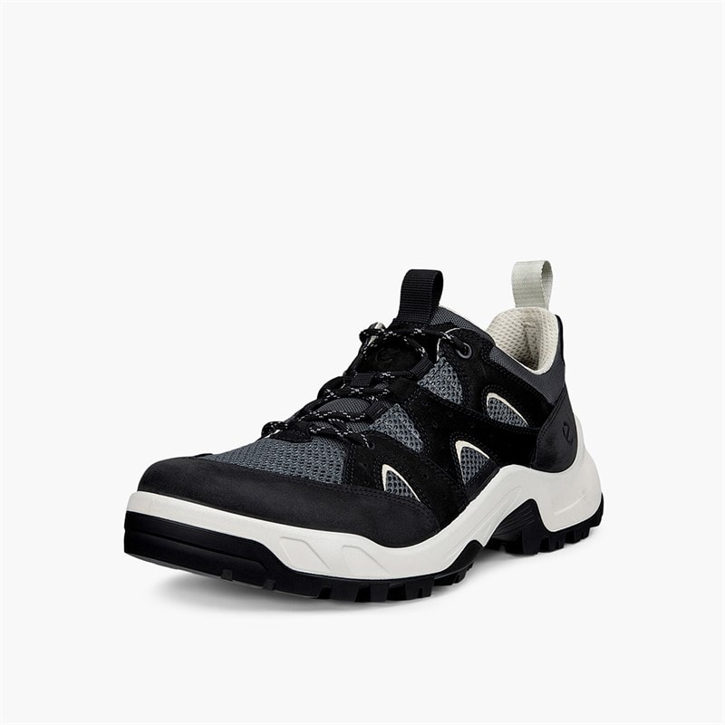 ECCO Herre Offroad Læder X Tekstil Træningssko Sort/Sort/Magnet - Billede 2