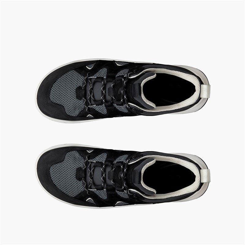 ECCO Herre Offroad Læder X Tekstil Træningssko Sort/Sort/Magnet - Billede 4