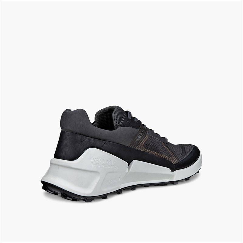 ECCO Herre Biom 2.1 X Country Trail Løbesko Sort/Magnet/Sunrise - Billede 3