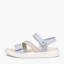 ECCO Damesko med kilehæl i nubuck Dusty Blue
