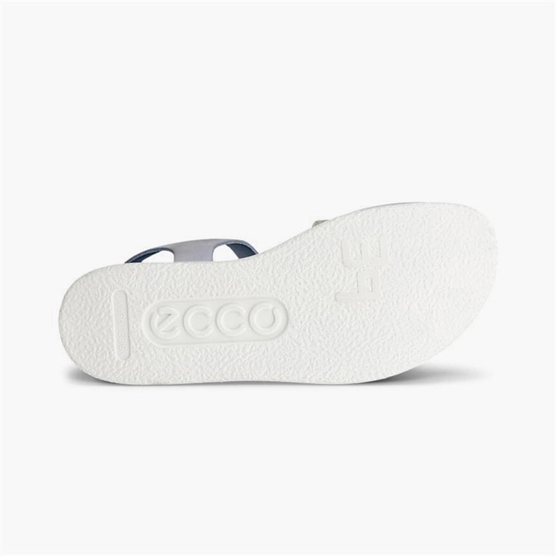 ECCO Damesko med kilehæl i nubuck Dusty Blue - Billede 5