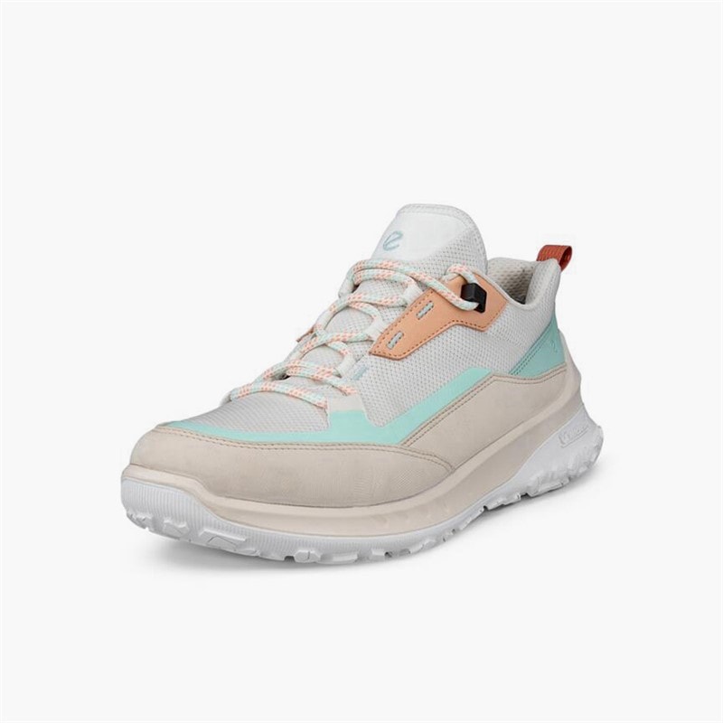 ECCO Dame ULT TRN Nubuck Vandtætte Vandresko Limestone/Bright White - Billede 2