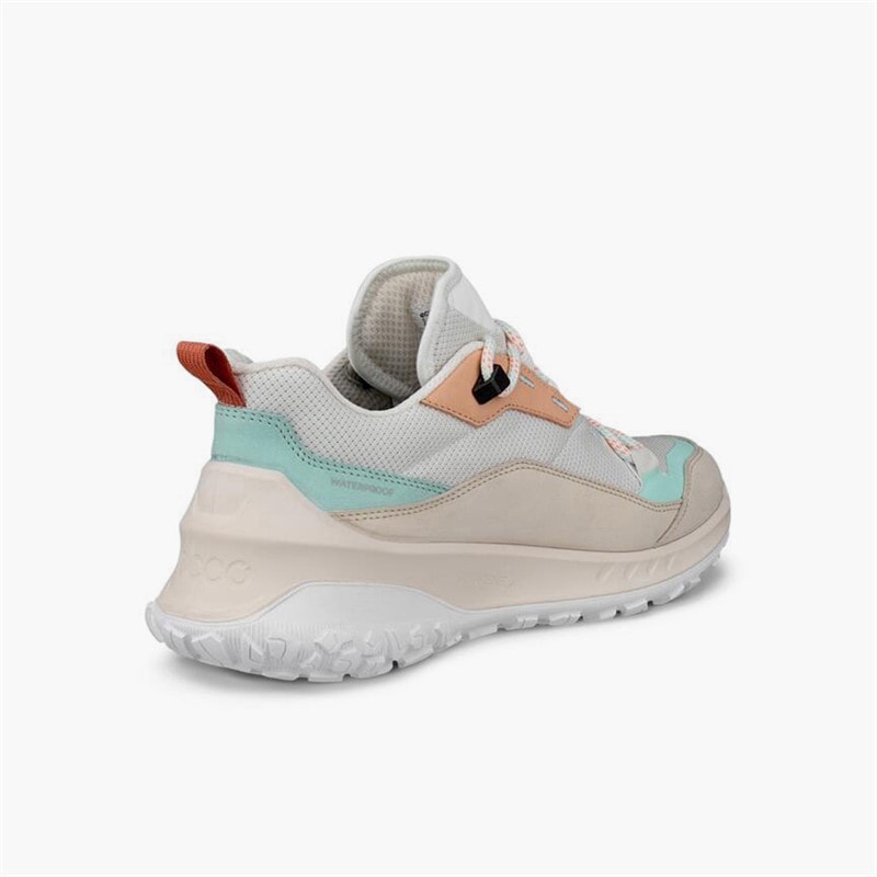 ECCO Dame ULT TRN Nubuck Vandtætte Vandresko Limestone/Bright White - Billede 3