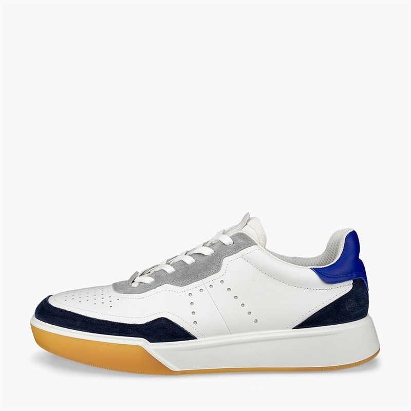 ECCO Herre Street Court Sneakers Marine/Hvid/Virtual