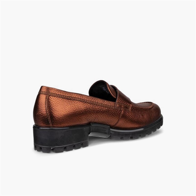 ECCO Dame Moodtray læder loafers Bronze Antique - Billede 3