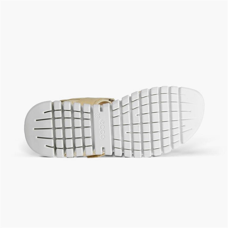 ECCO Damesko Gruuv Sol nubuck ankelrem sandaler Straw - Billede 5