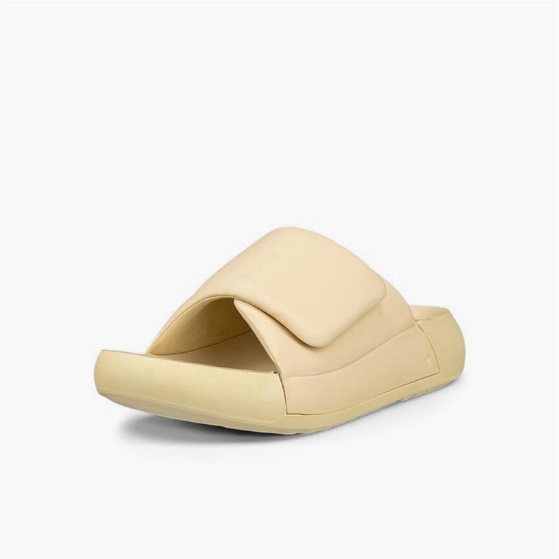 ECCO Dame Cozmo Læderrem Sandaler Straw - Billede 2