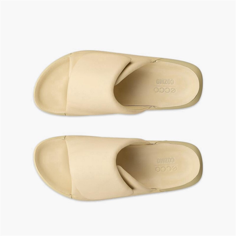 ECCO Dame Cozmo Læderrem Sandaler Straw - Billede 4