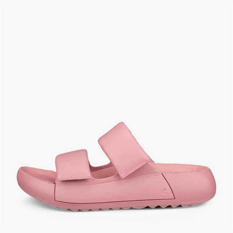 ECCO Dame Cozmo Læder Dobbelt Rem Sandaler Old Rose - Billede 1