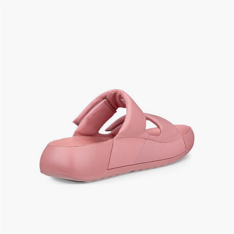 ECCO Dame Cozmo Læder Dobbelt Rem Sandaler Old Rose - Billede 3