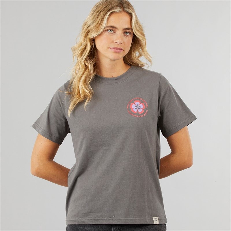 Lagooners Damskie Birds T-shirty Ciemny grafit - Billede 2