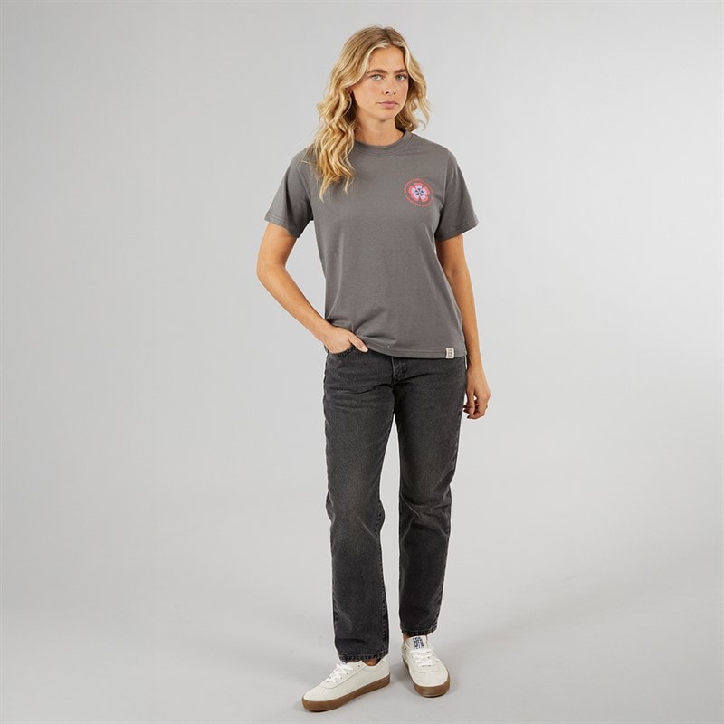 Lagooners Damskie Birds T-shirty Ciemny grafit - Billede 4