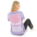 Lagooners Dame West Coast T-shirts lilla