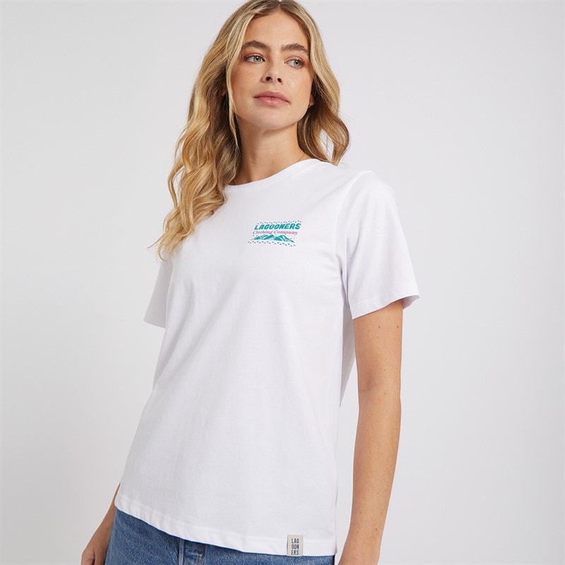 Lagooners Dame Wilderness T-shirts Hvid - Billede 2