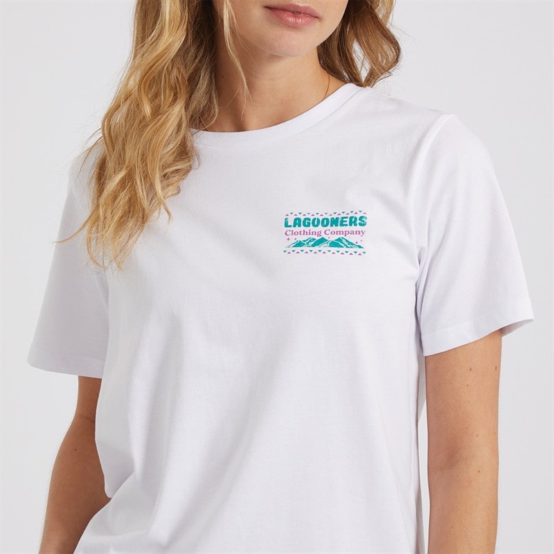 Lagooners Dame Wilderness T-shirts Hvid - Billede 5