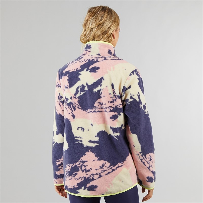 Lagooners Dame Lake District Lyn Gennem Fleece Jakke Multi - Billede 2