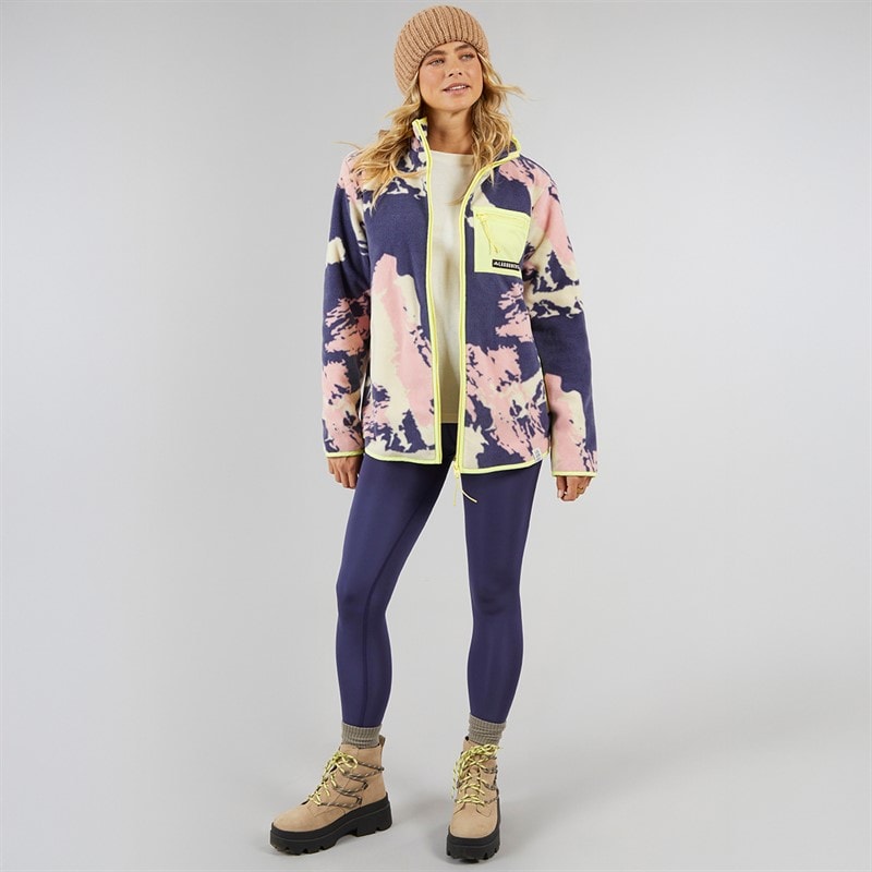Lagooners Dame Lake District Lyn Gennem Fleece Jakke Multi - Billede 4