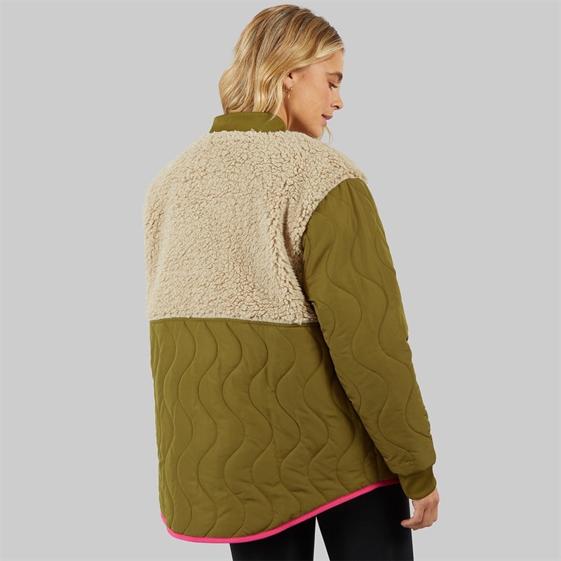 Lagooners Dame Chatsworth Bomberjakke Khaki - Billede 2